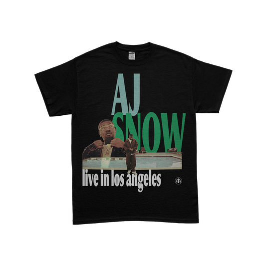 AJ Snow x Aeronotiqz Collaboration Tee Shirt in Black