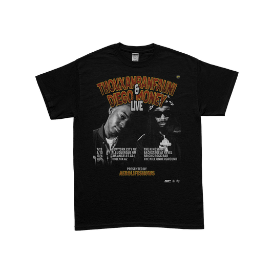 Redemption Tour V2 Design / Thouxanbanfauni & Diego Money Tee Shirt in Black