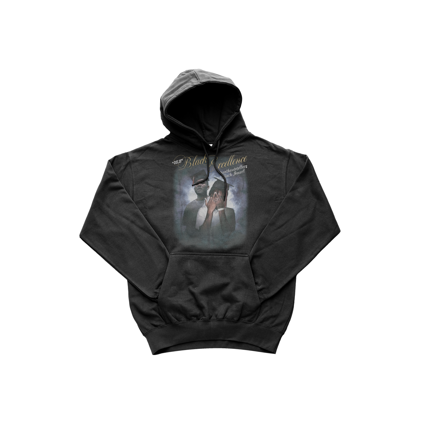 Black Excellence IDONTKNOWJEFFERY x Black Smurf Tour Hoodie in Black