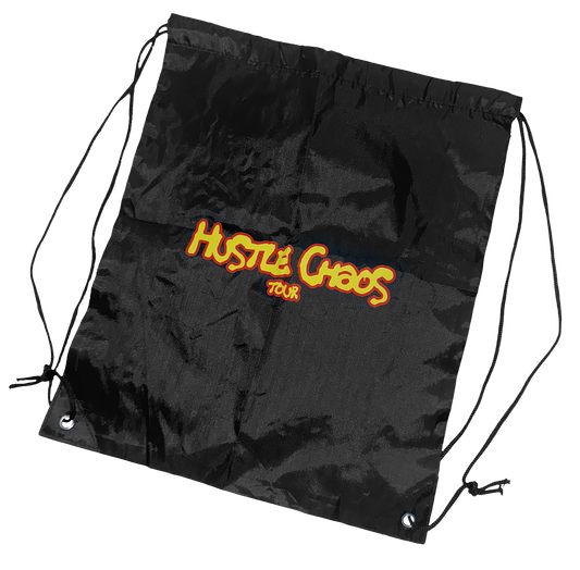 Hustle Chaos Tour Drawstring Bag