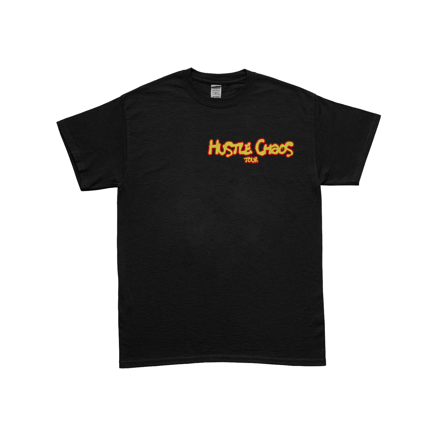 Black Smurf "Hustle Chaos" Tour Tee Shirt in Black