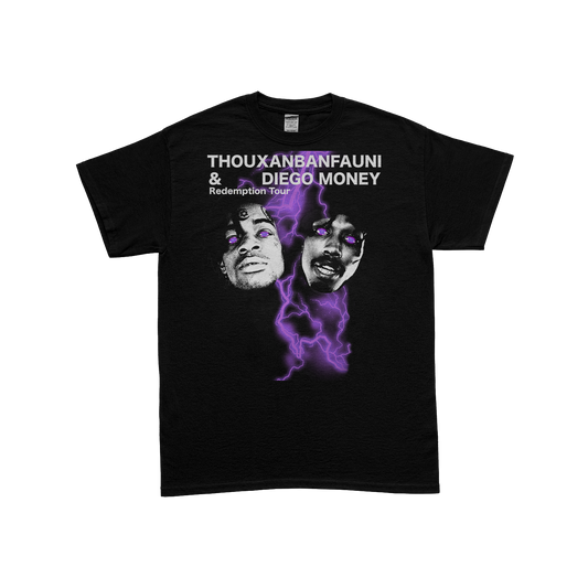 Redemption Tour / Thouxanbanfauni & Diego Money Tee Shirt in Black