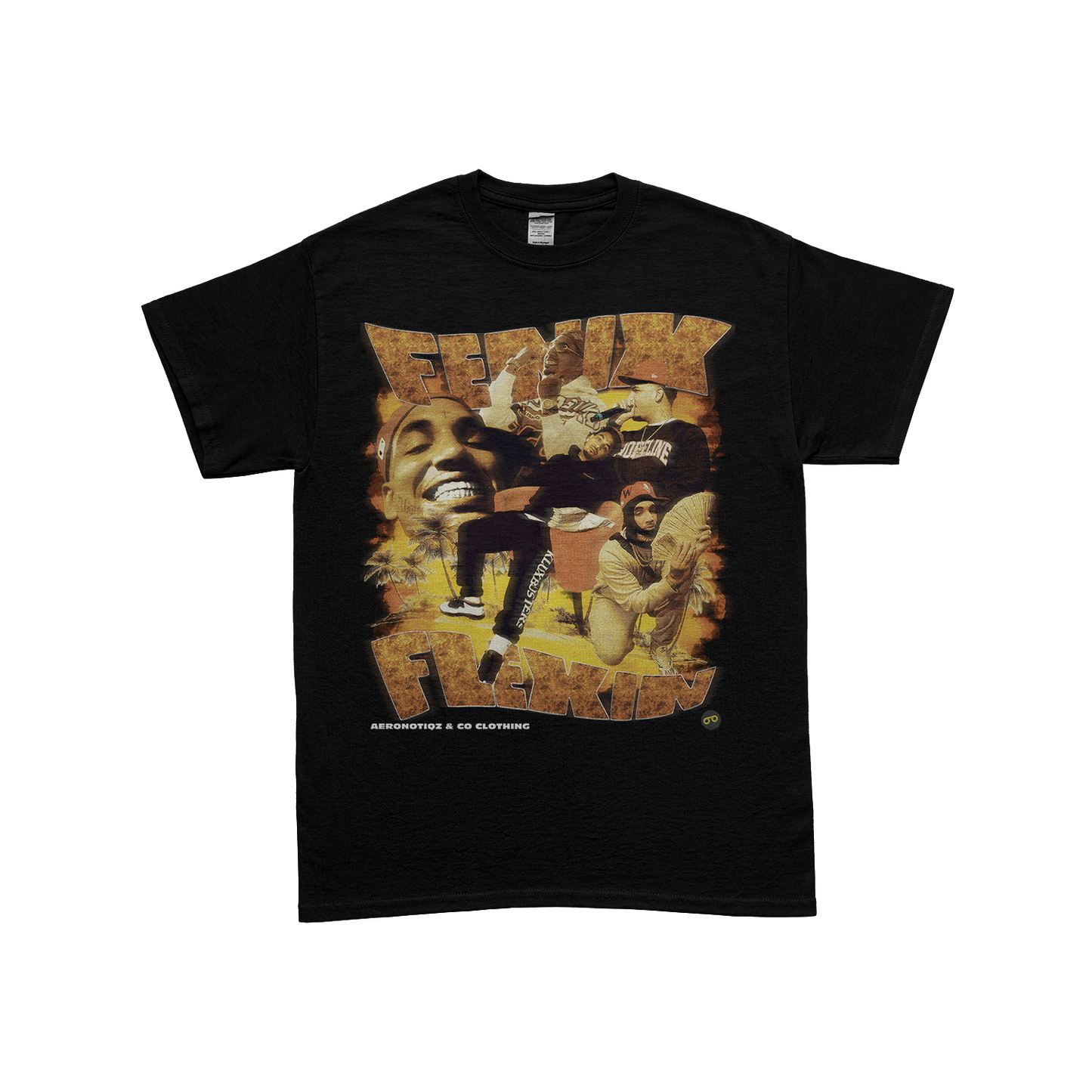 Fenix Flexin Collaboration Tee Shirt in Black