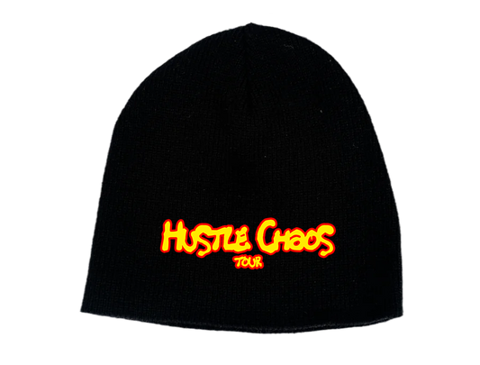 Hustle Chaos Tour Black Skully (Beanie)