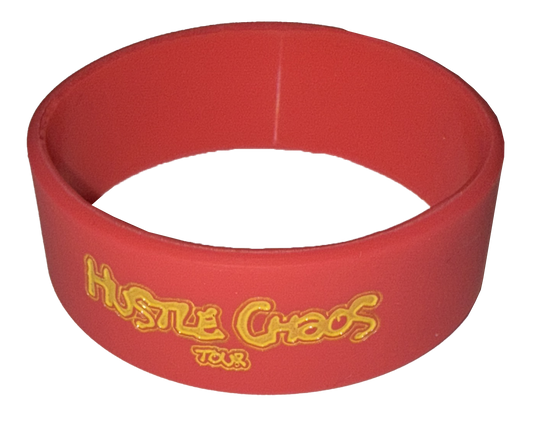 Red Hustle Chaos Tour Wristband