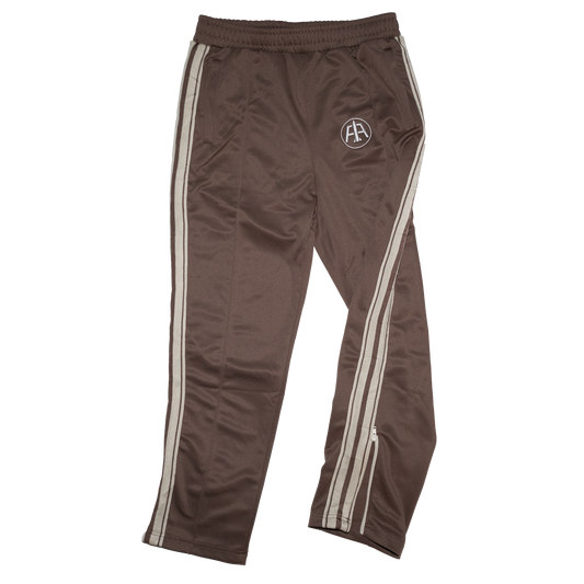 Mocha Embroidered Logo Track Pants
