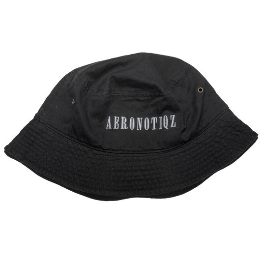 Black Aeronotiqz Bucket Hat