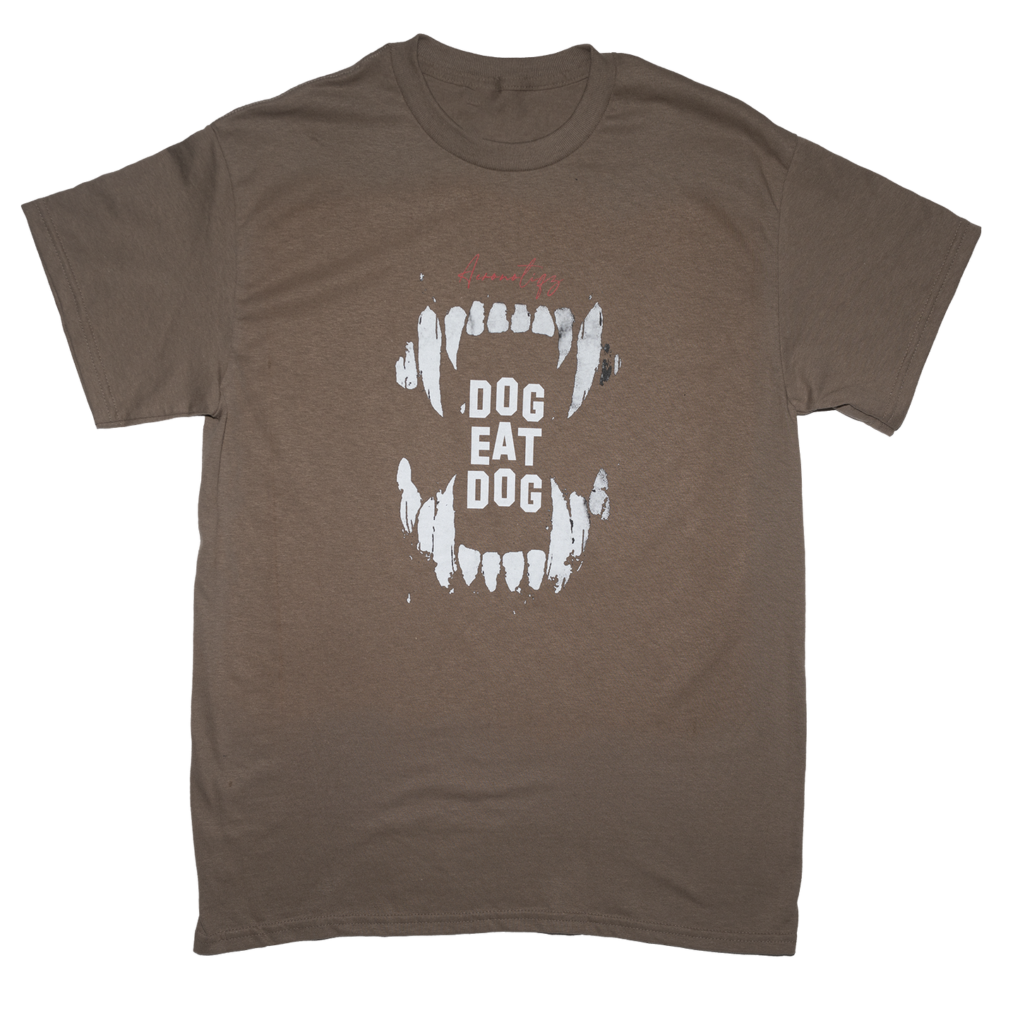 Dog Eat Dog Tee in Brown