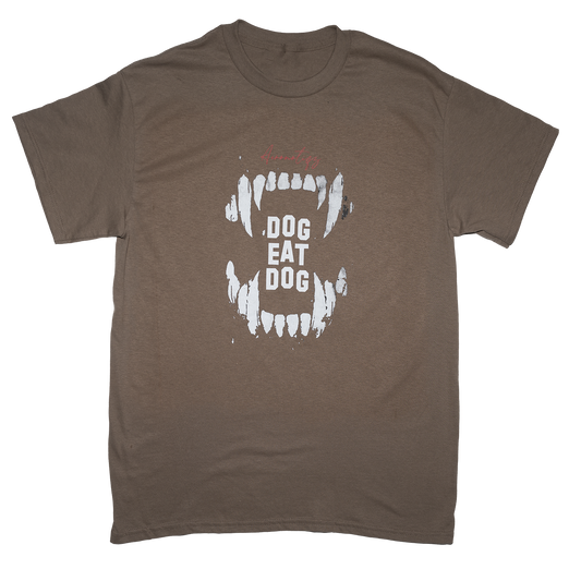 Dog Eat Dog Tee in Brown