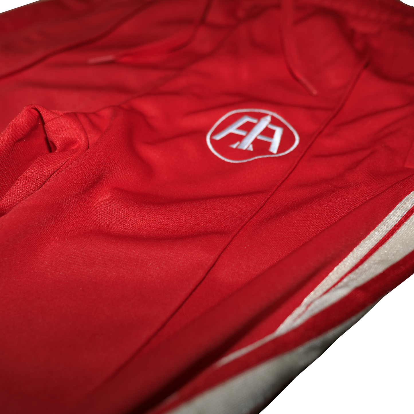 Red Embroidered Logo Track Pants