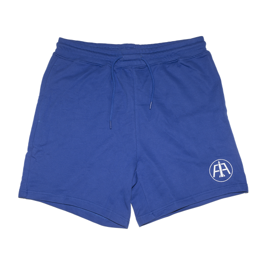 Royal Blue Aeronotiqz Logo Embroidered Shorts