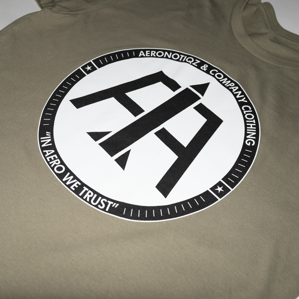 Olive Aero Logo Tee Shirt