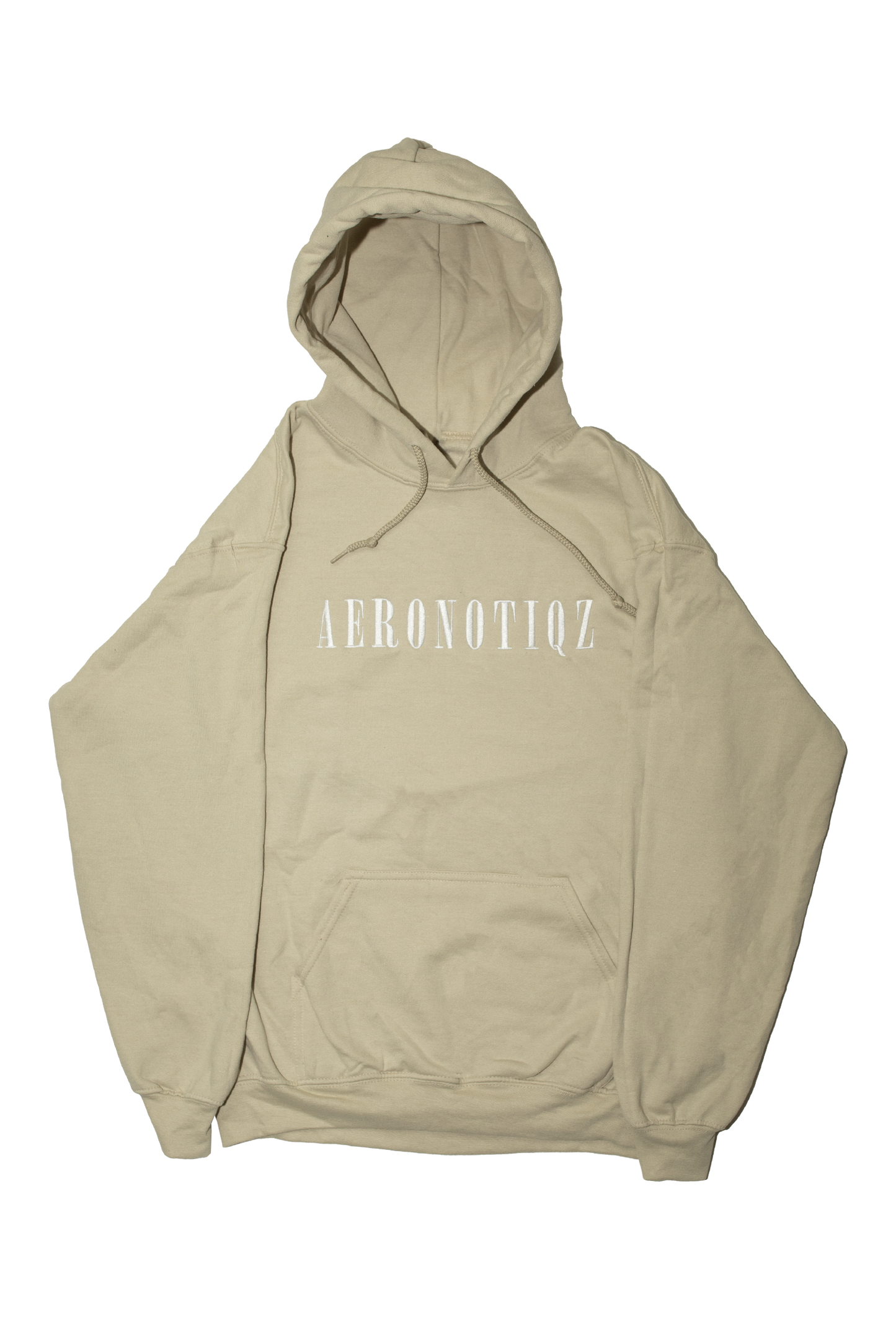 Sand Aeronotiqz Embroidered Hoodie