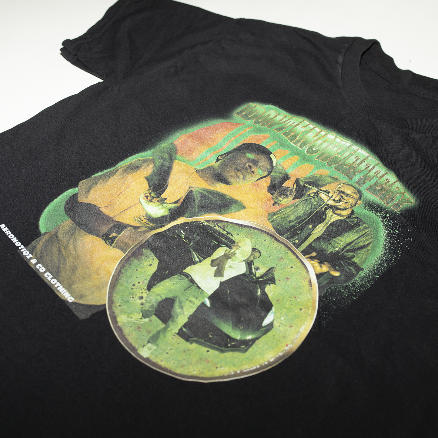 IDONTKNOWJEFFERY Vintage Collab Tee Shirt in Black