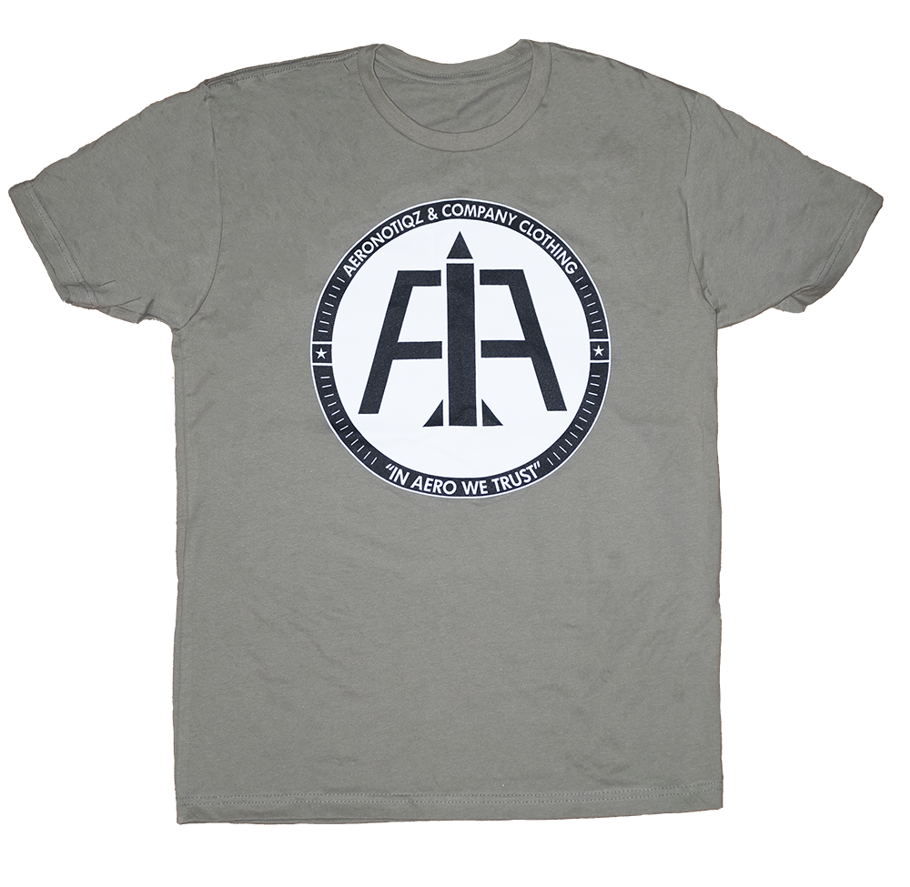 Olive Aero Logo Tee Shirt
