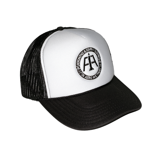Two Tone Aero Logo Mesh Trucker Hat