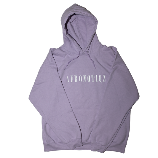 Lavender Aeronotiqz Embroidered Hoodie