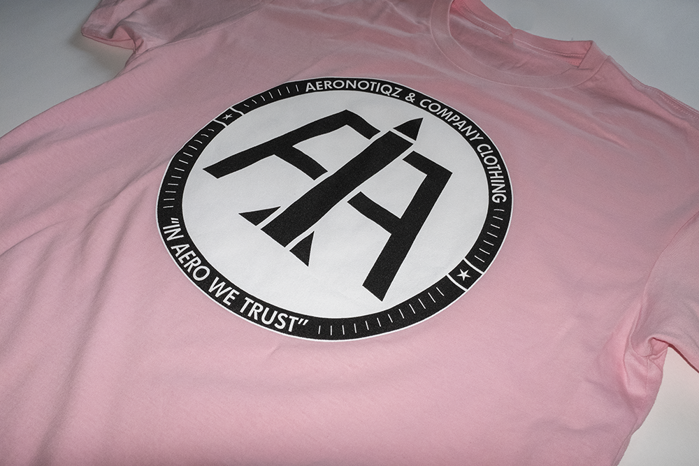 Pink Aero Logo Tee Shirt