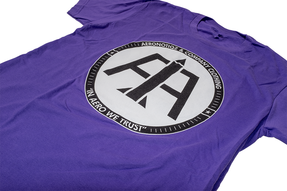 Purple Aero Logo Tee Shirt