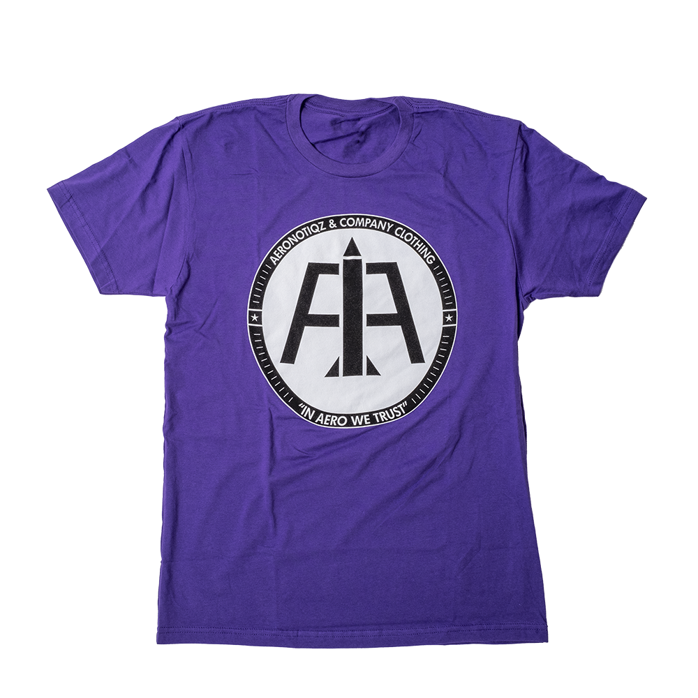 Purple Aero Logo Tee Shirt