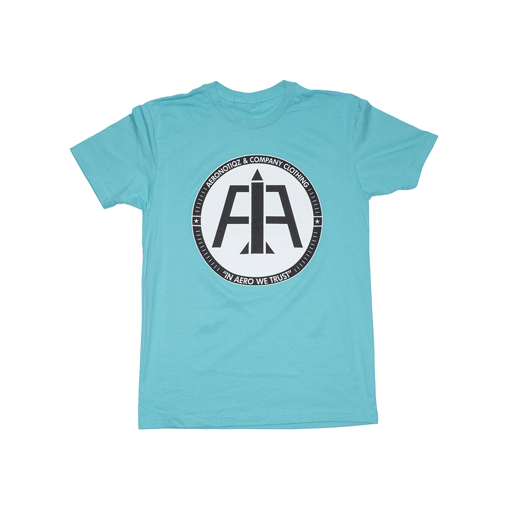 Teal Aero Logo Tee Shirt