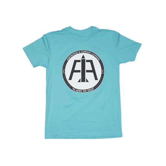 Teal Aero Logo Tee Shirt