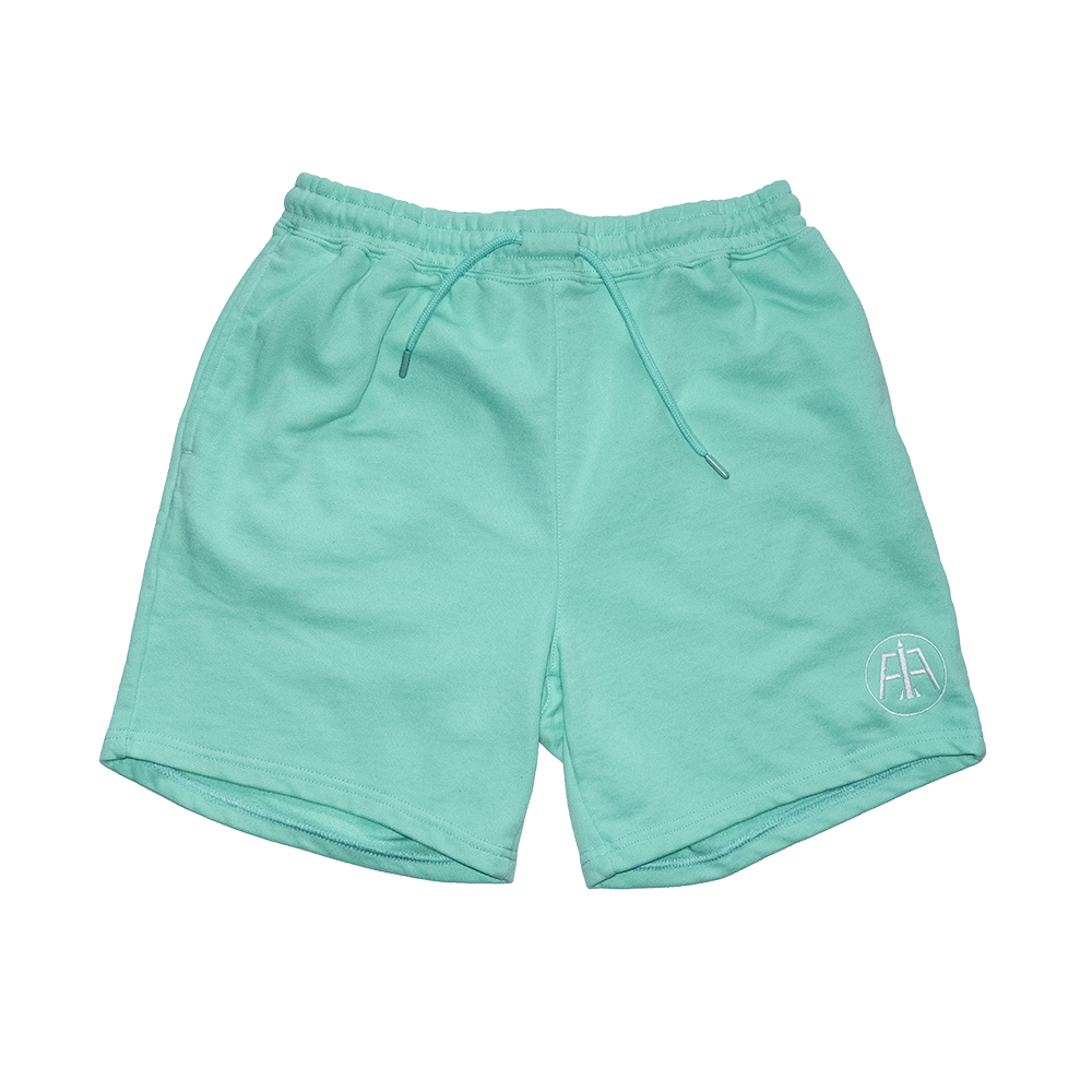Teal Aeronotiqz Embroidered Logo Shorts