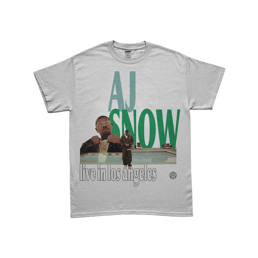 AJ Snow x Aeronotiqz Collaboration Tee Shirt in White