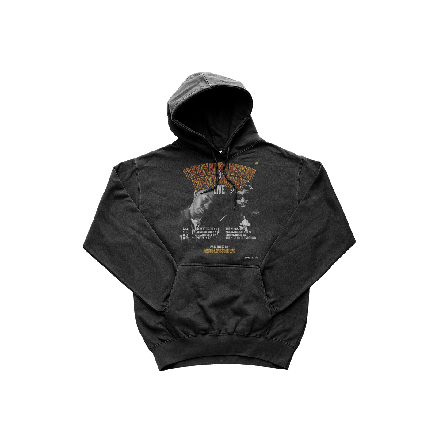 Redemption Tour V2 Design / Thouxanbanfauni & Diego Money Hoodie in Black