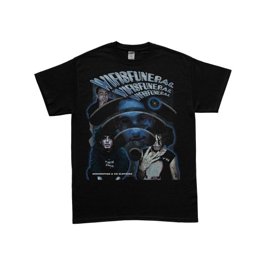 WIFISFUNERAL VINTAGE TEE SHIRT IN BLACK