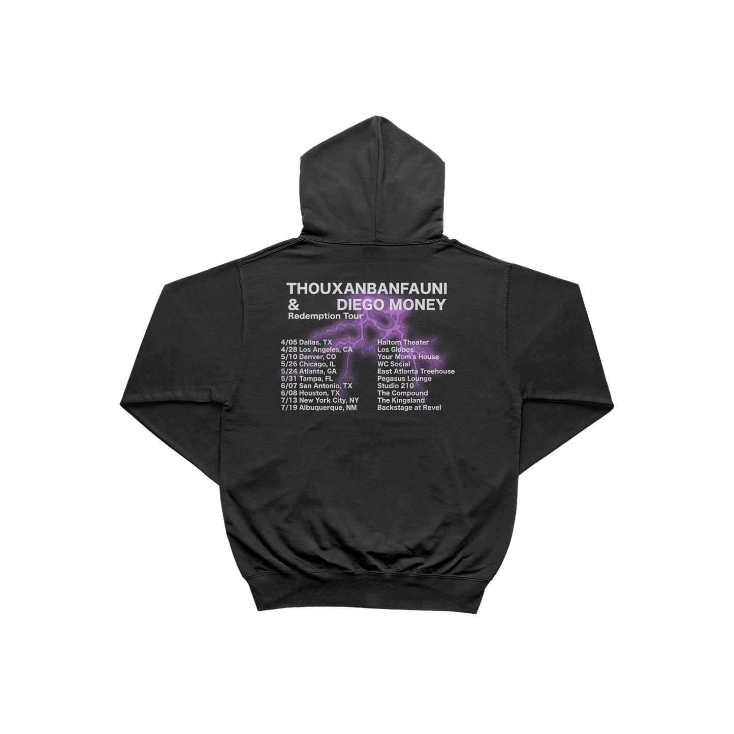 Redemption Tour / Thouxanbanfauni & Diego Money Hoodie in Black