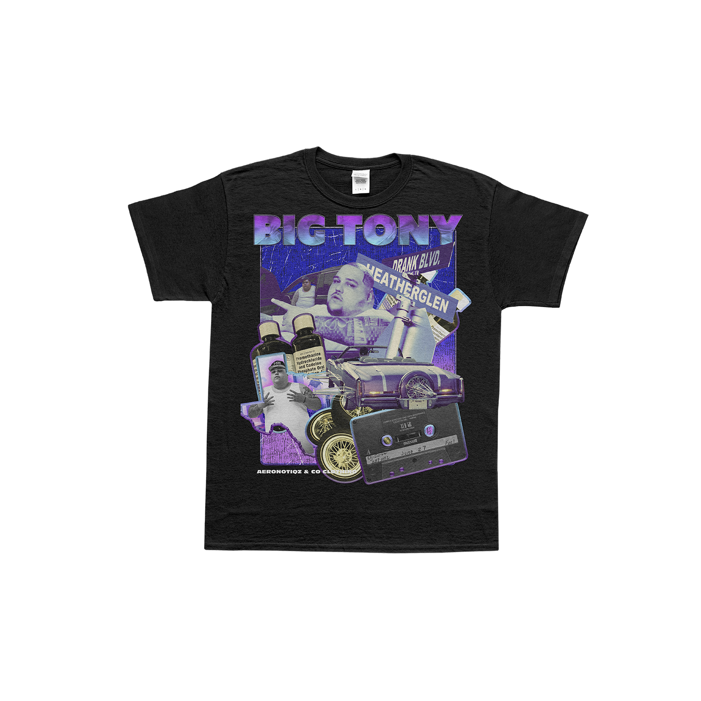 Big Tony Vintage Tee Shirt in Black