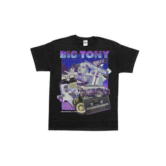 Big Tony Vintage Tee Shirt in Black