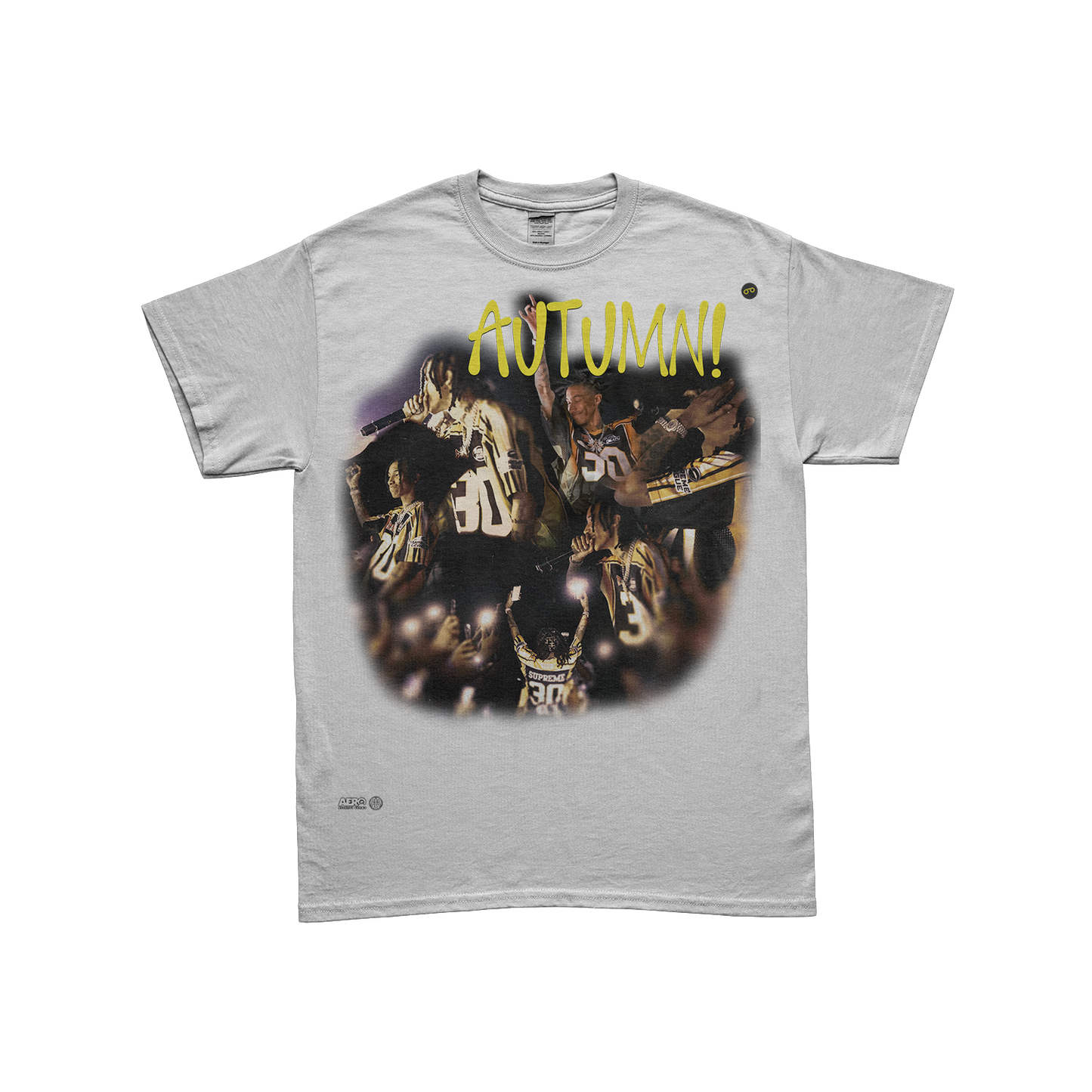 AUTUMN! x Aeronotiqz Collaboration Tee Shirt in White