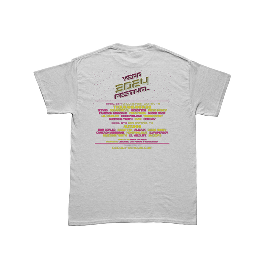 Year 3024 Festival Tee Shirt in White