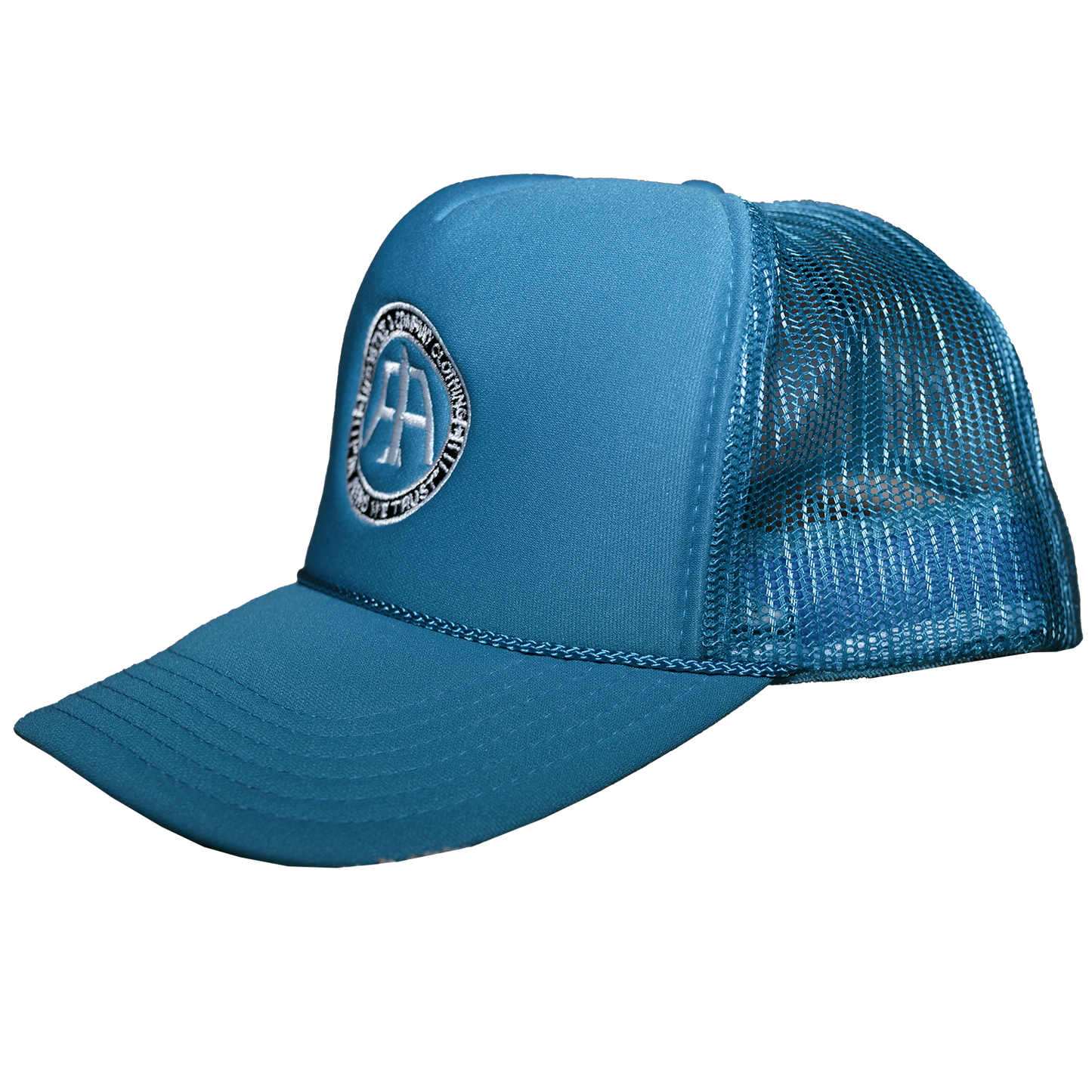 Aqua Aero Logo Mesh Trucker Hat