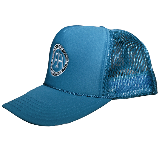 Aqua Aero Logo Mesh Trucker Hat