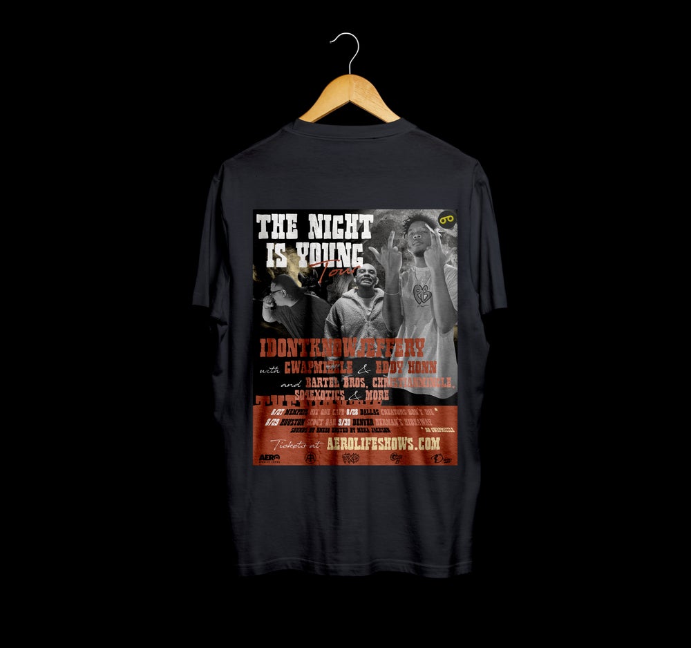 The Night Is Young Tour Tee in Black