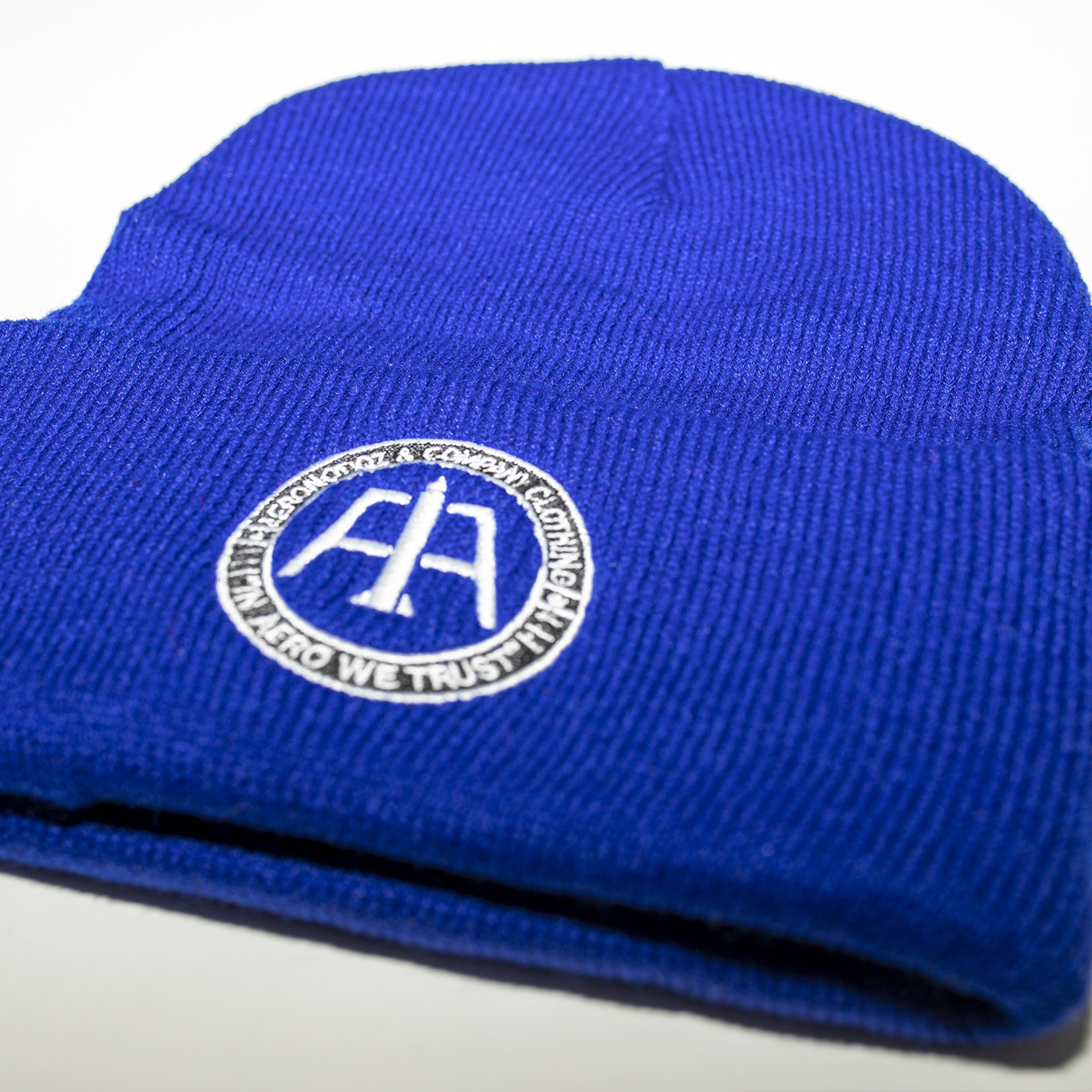 Blue “In Aero We Trust” Beanie