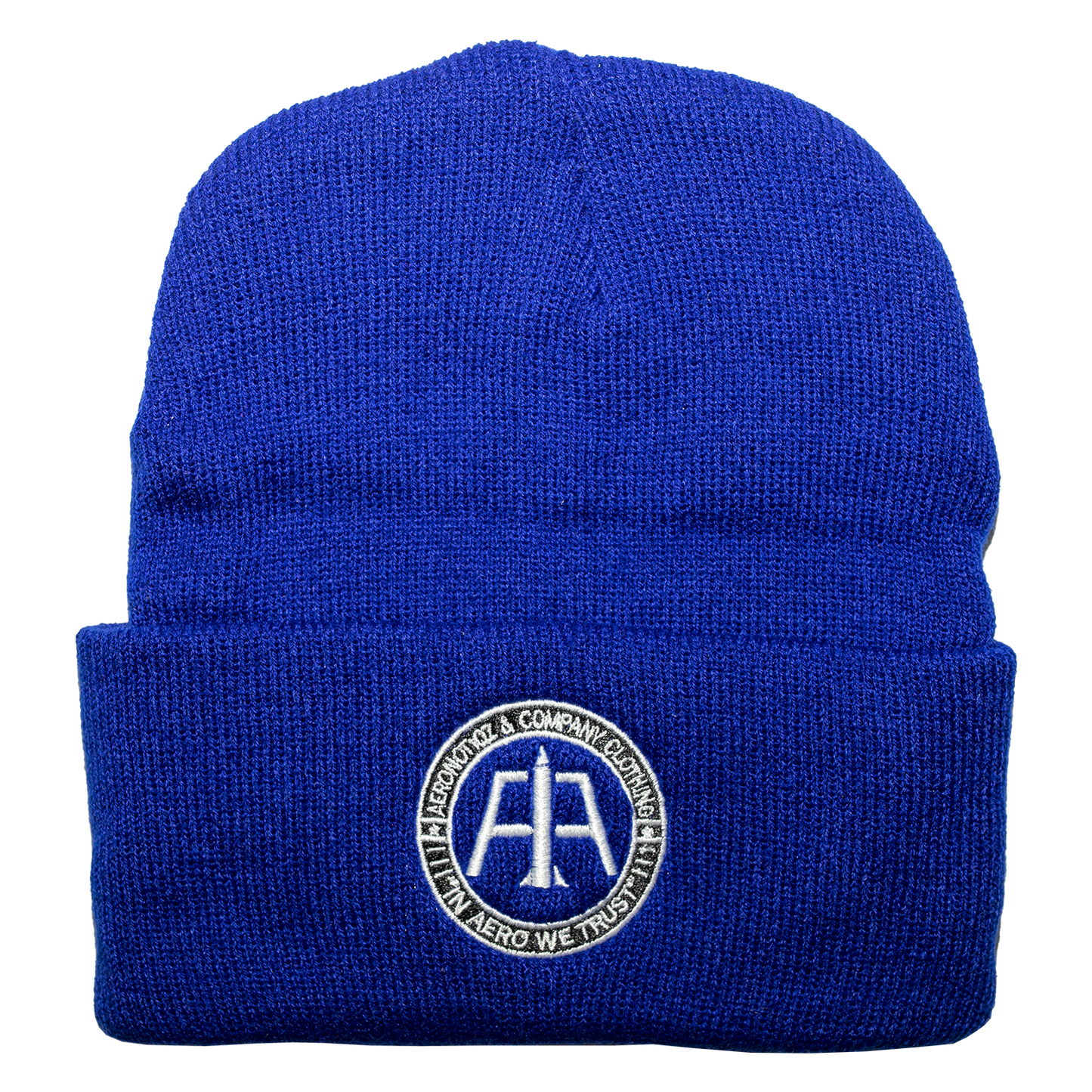 Blue “In Aero We Trust” Beanie