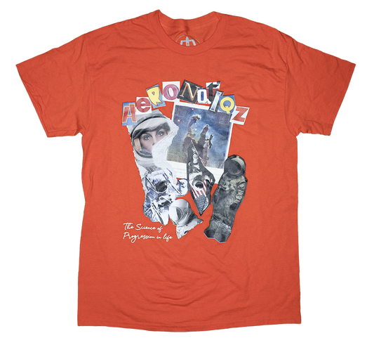 Orange Futurism Tee Shirt