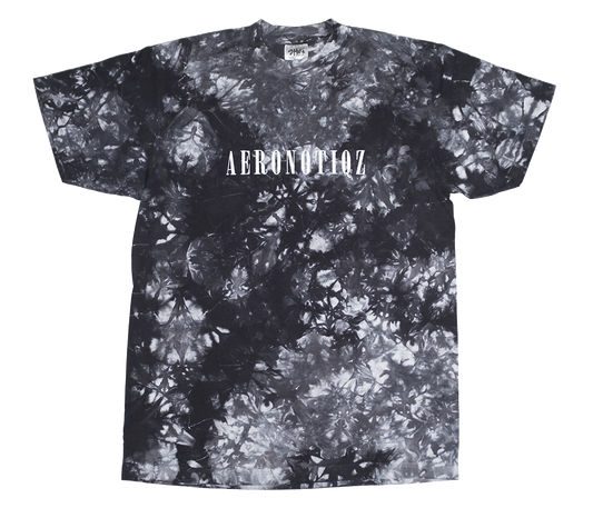 Tie Dye Aeronotiqz Embroidered Tee Shirt