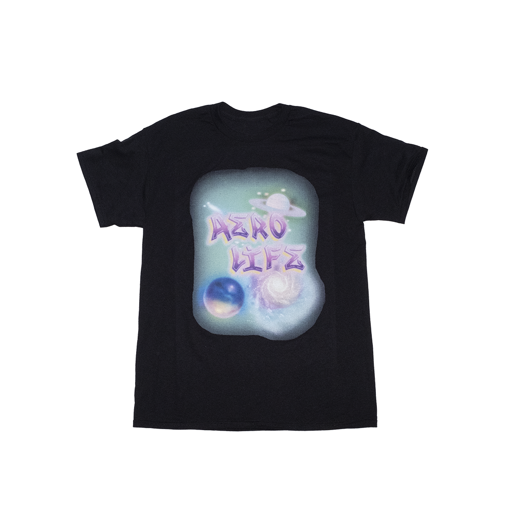 Black Airbrush Tee Shirt