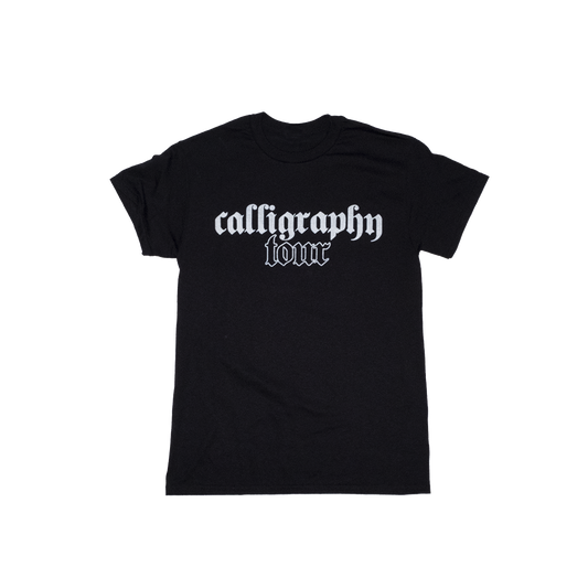 Caskey Caligraphy Tour Merch in Black