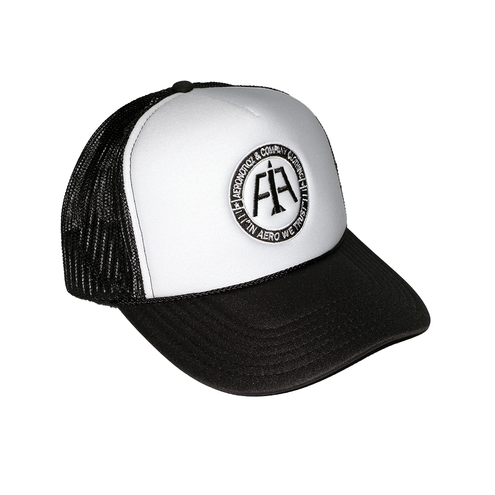 Two Tone Aero Logo Mesh Trucker Hat