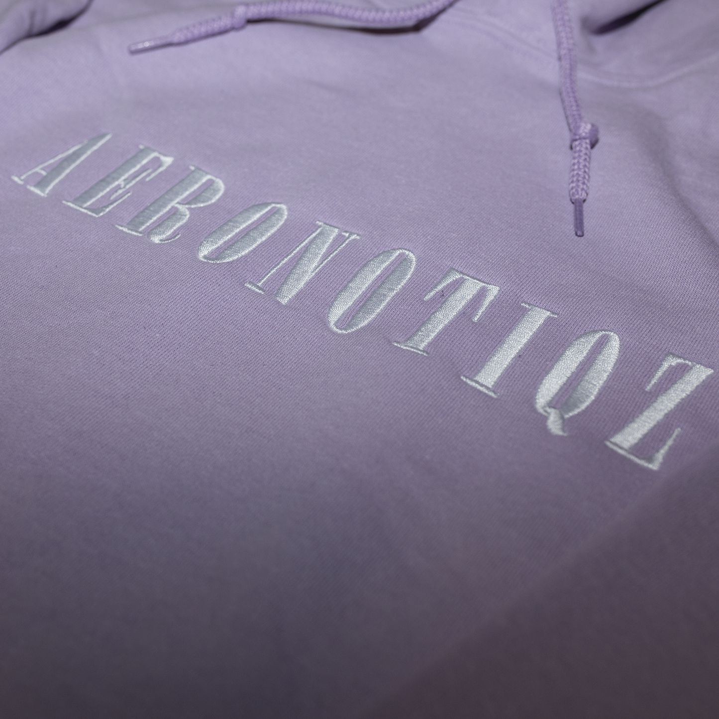 Lavender Aeronotiqz Embroidered Hoodie