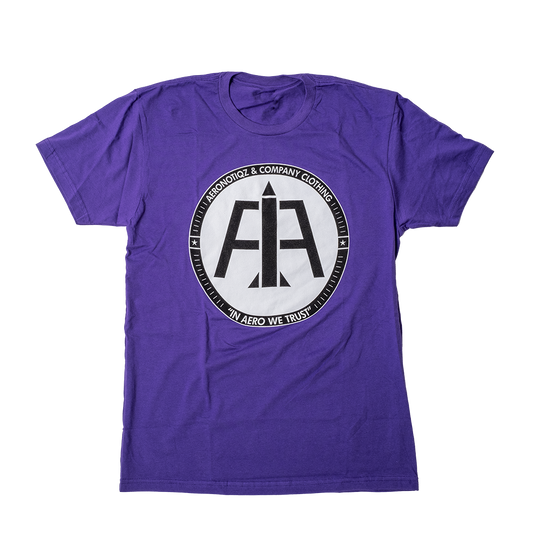 Purple Aero Logo Tee Shirt